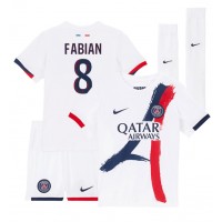 Paris Saint-Germain Fabian Ruiz #8 Fußballbekleidung Auswärtstrikot Kinder 2024-25 Kurzarm (+ kurze hosen)